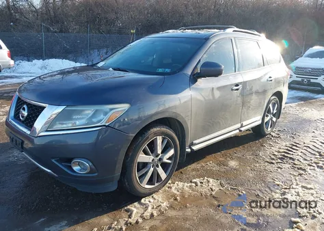 2014 Nissan Pathfinder Platinum from USA, damaged, VIN 5N1AR2MM3EC719053